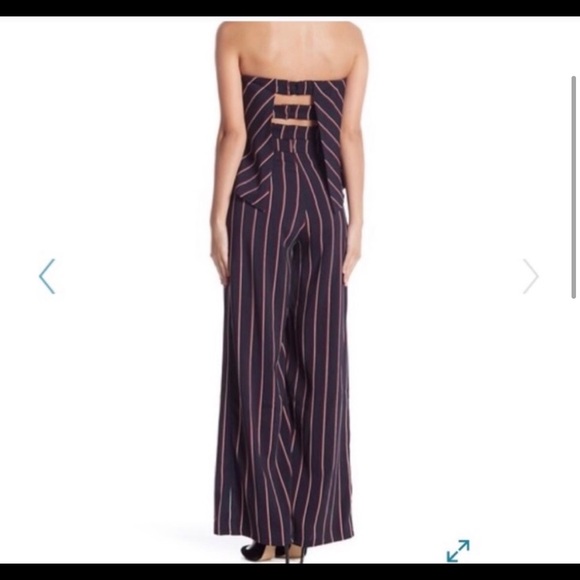 Red striped jumpsuit - Picture 3 of 3